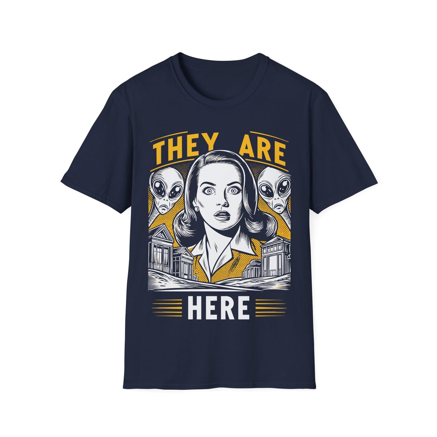 They Are Here Retro T-Shirt