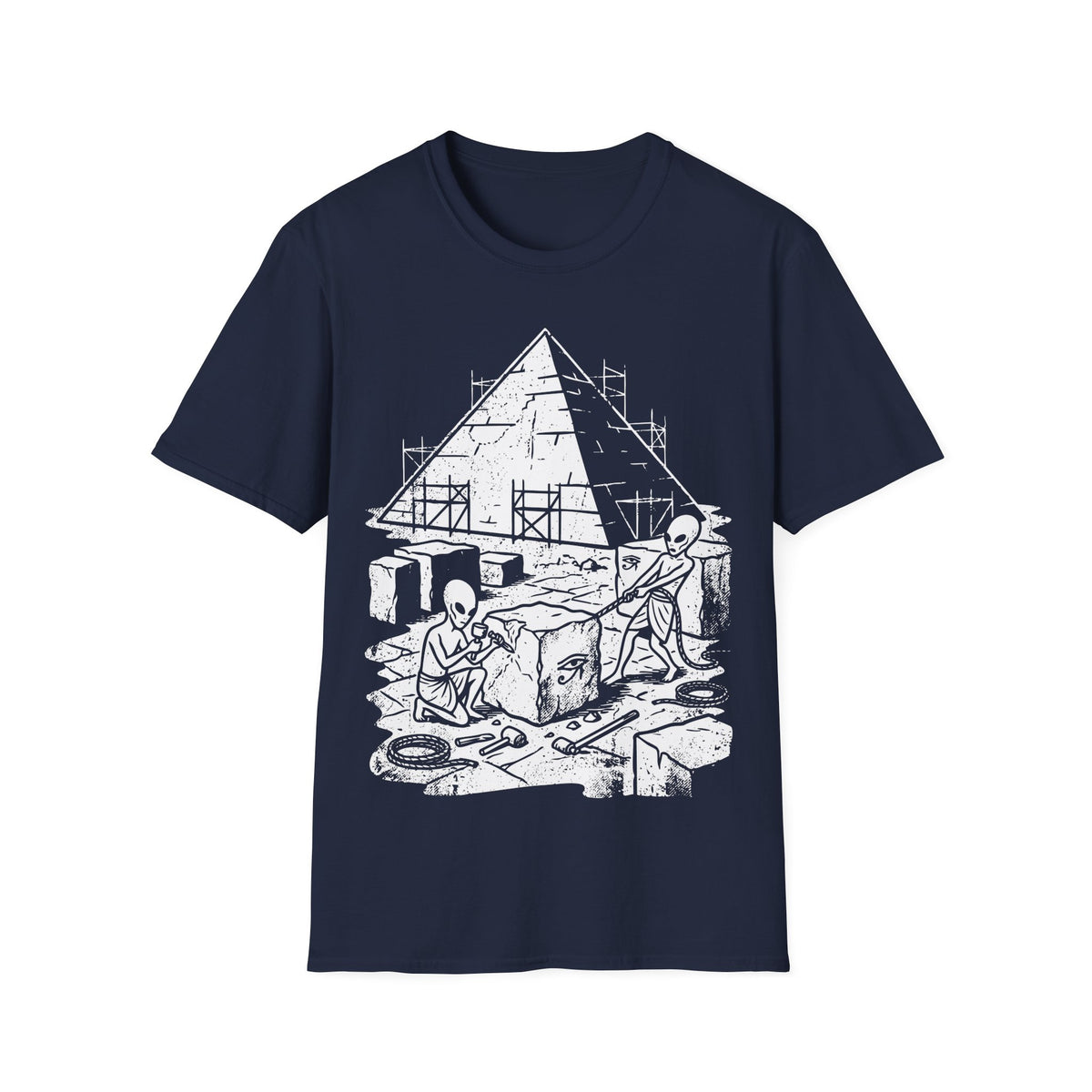 Aliens Building Giza T-Shirt