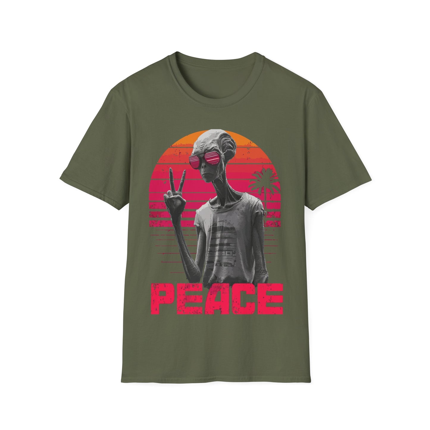 Alien Peace Sign T-Shirt