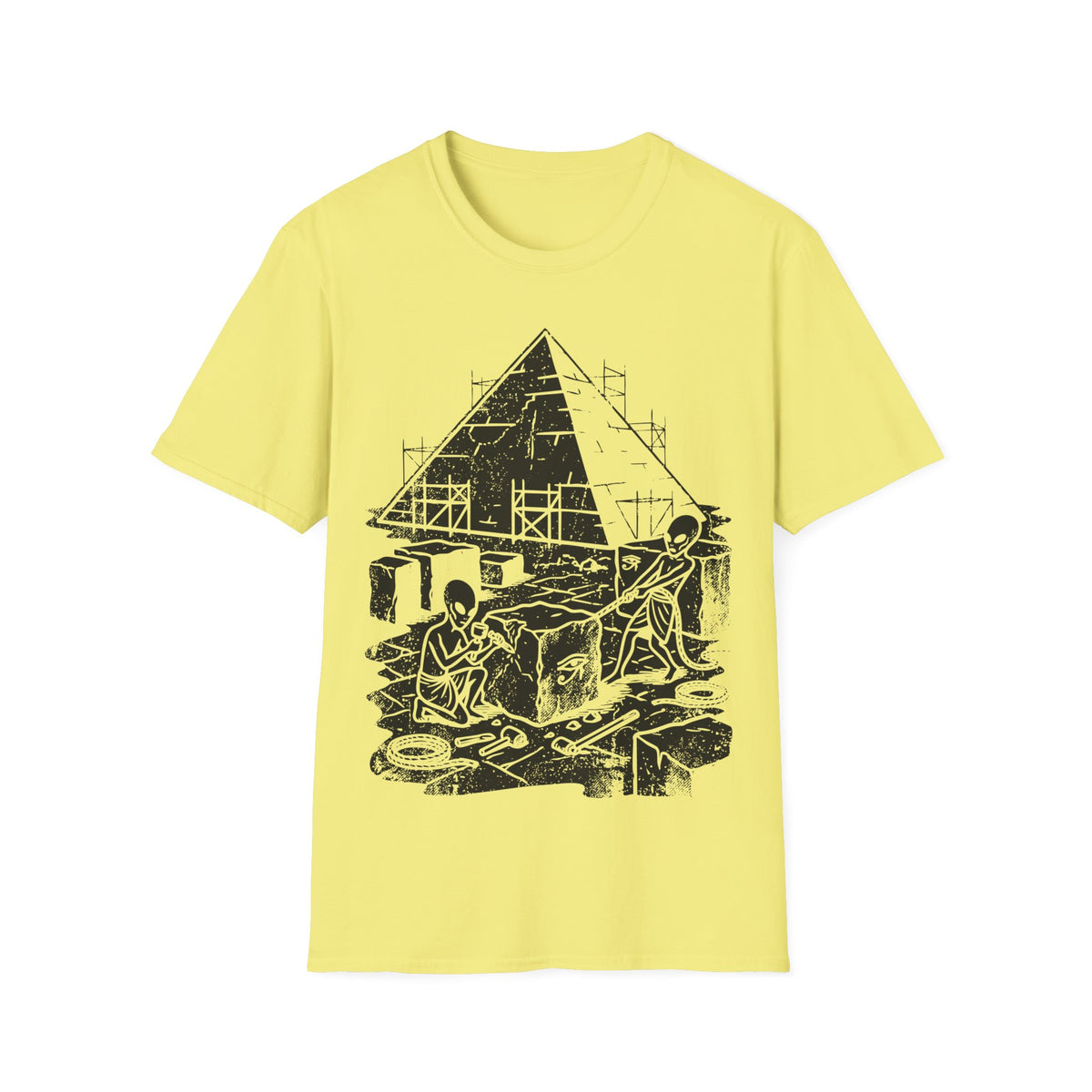 Aliens Building Giza T-Shirt