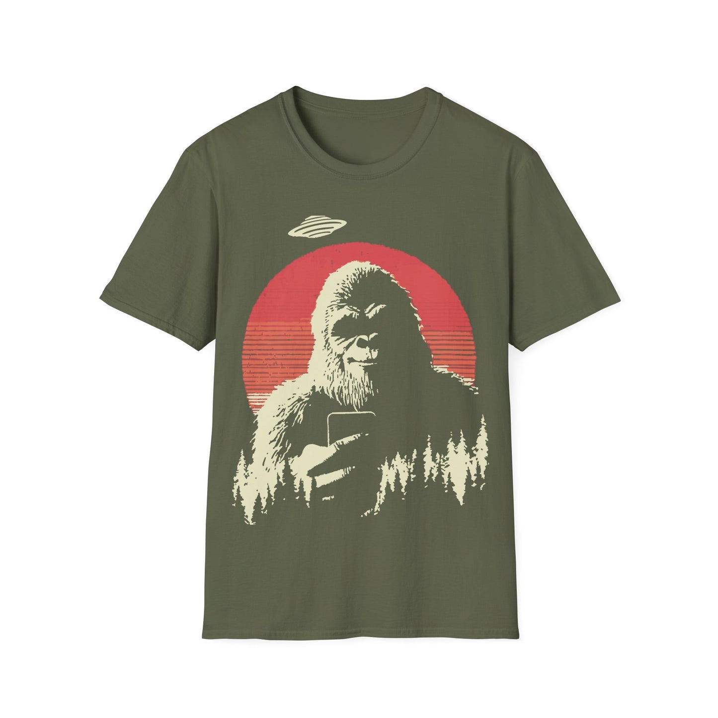 Bigfoot UFO Selfie - Wabi Sabi T-Shirt