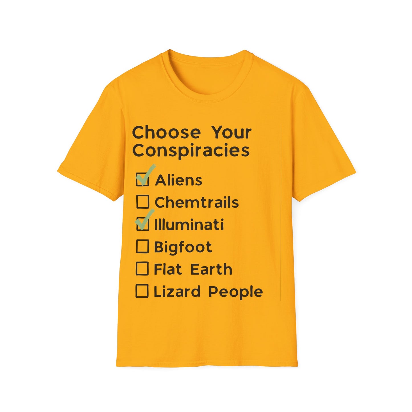 Conspiracy Checklist T-Shirt