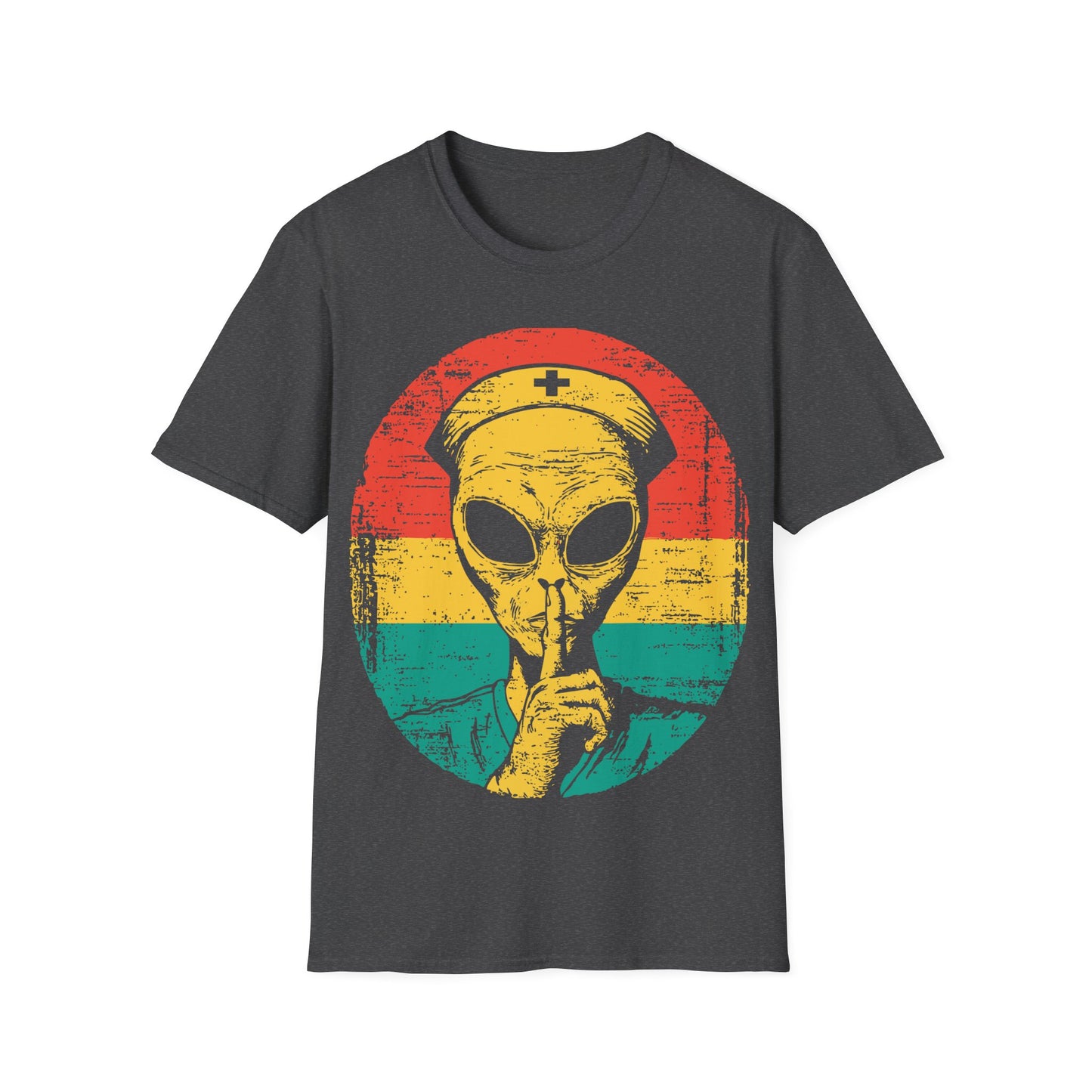 Alien Nurse - Retro Sunset T-Shirt