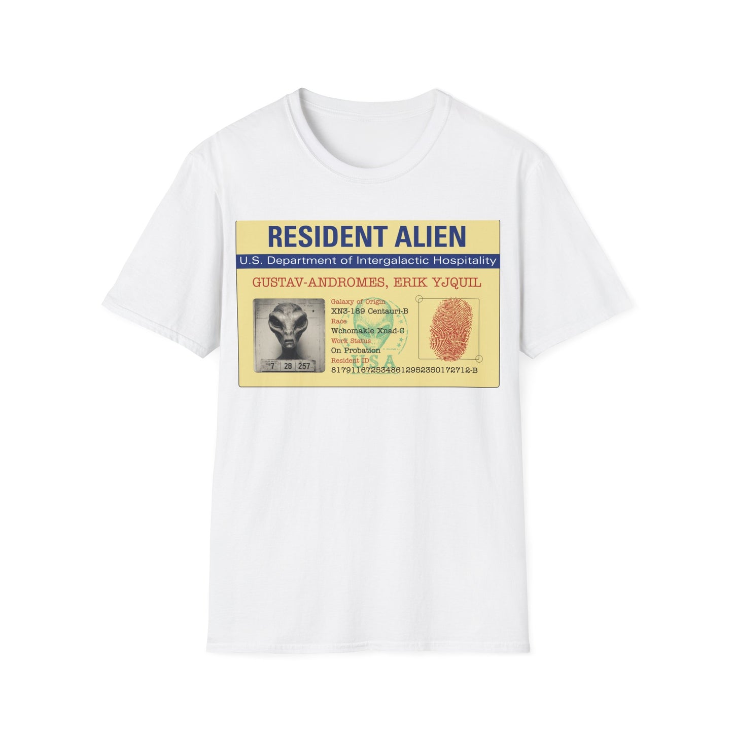 Resident Alien ID Card T-Shirt