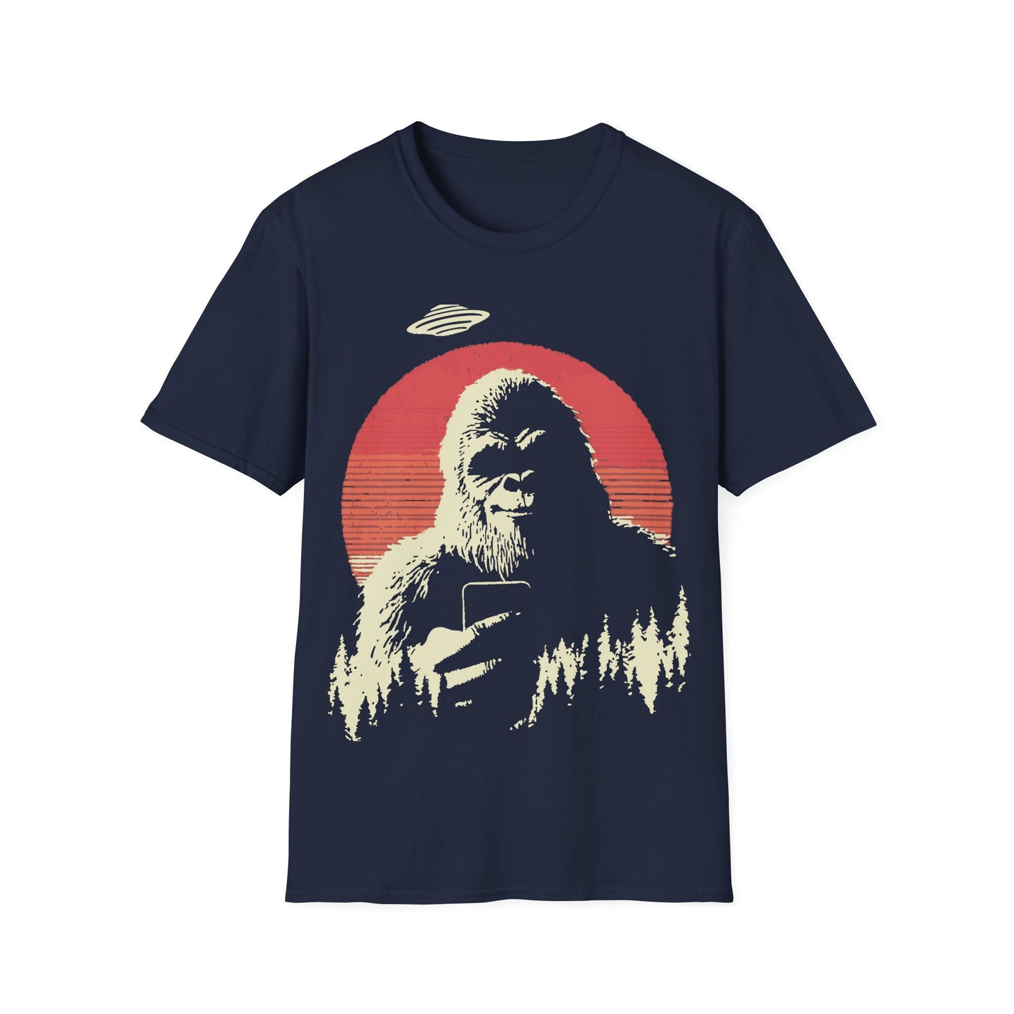 Bigfoot UFO Selfie - Wabi Sabi T-Shirt