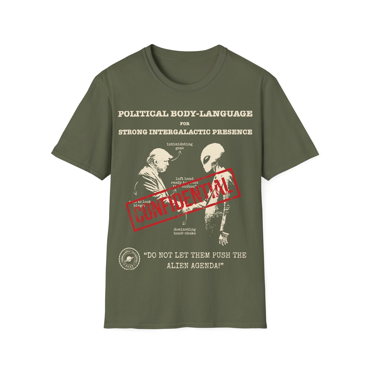 Intergalactic Body Language - Trump and Alien T-Shirt